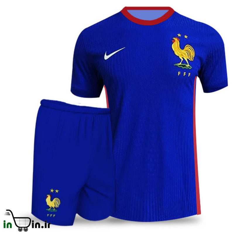 لباس فوتبال اول فرانسه به همراه شورت 2024