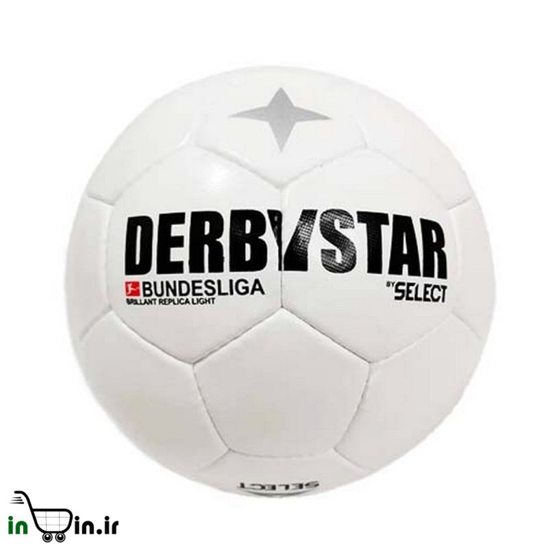 توپ فوتبال سفید مدل دربی استار بوندسلیگا کد 23902