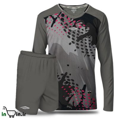 لباس دروازه بانی طوسی به همراه شورت مدل G0202 کد 34609