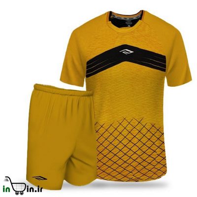 لباس والیبال به همراه شورت خردلی مدل F 0206 کد 37994