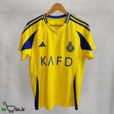لباس اول النصر به همراه شورت فوتبال (فصل 2025)