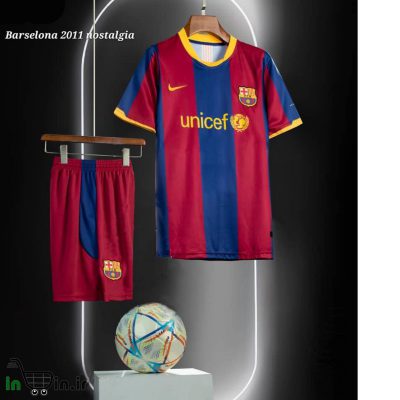 کیت بارسلونا مسی کلاسیک 2011 نوستالژی ورژن هواداری