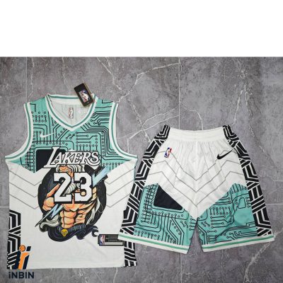 جرزی بسکتبال لیکرز سفید جدید مدل سایبر فصل 2026 تهران