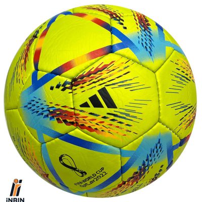 توپ چمن آدیداس جام جهانی قطر 2022 زرد مدل انویا