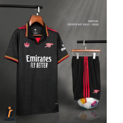 کیت مشکی آرسنال 2026 کانسپت جدید ورژن هواداری