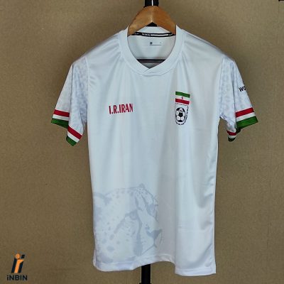 لباس ایران طرح جام جهانی 2026 سفید بدون شورت
