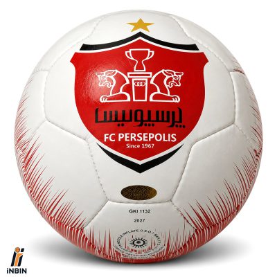 توپ فوتبال چرم پرسپولیس جدید 2026 سایز 5